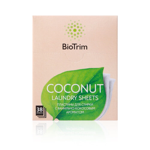 Пластины для стирки BioTrim COCONUT, 38 шт.