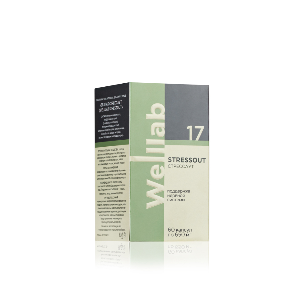 БАД для нервной системы Welllab STRESSOUT PHYTO