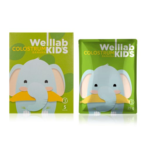 Детский напиток WELLLAB KIDS COLOSTRUM со вкусом «Банан»