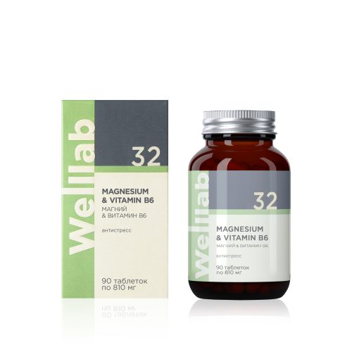 Источник магния WELLLAB MAGNESIUM & VITAMIN B6