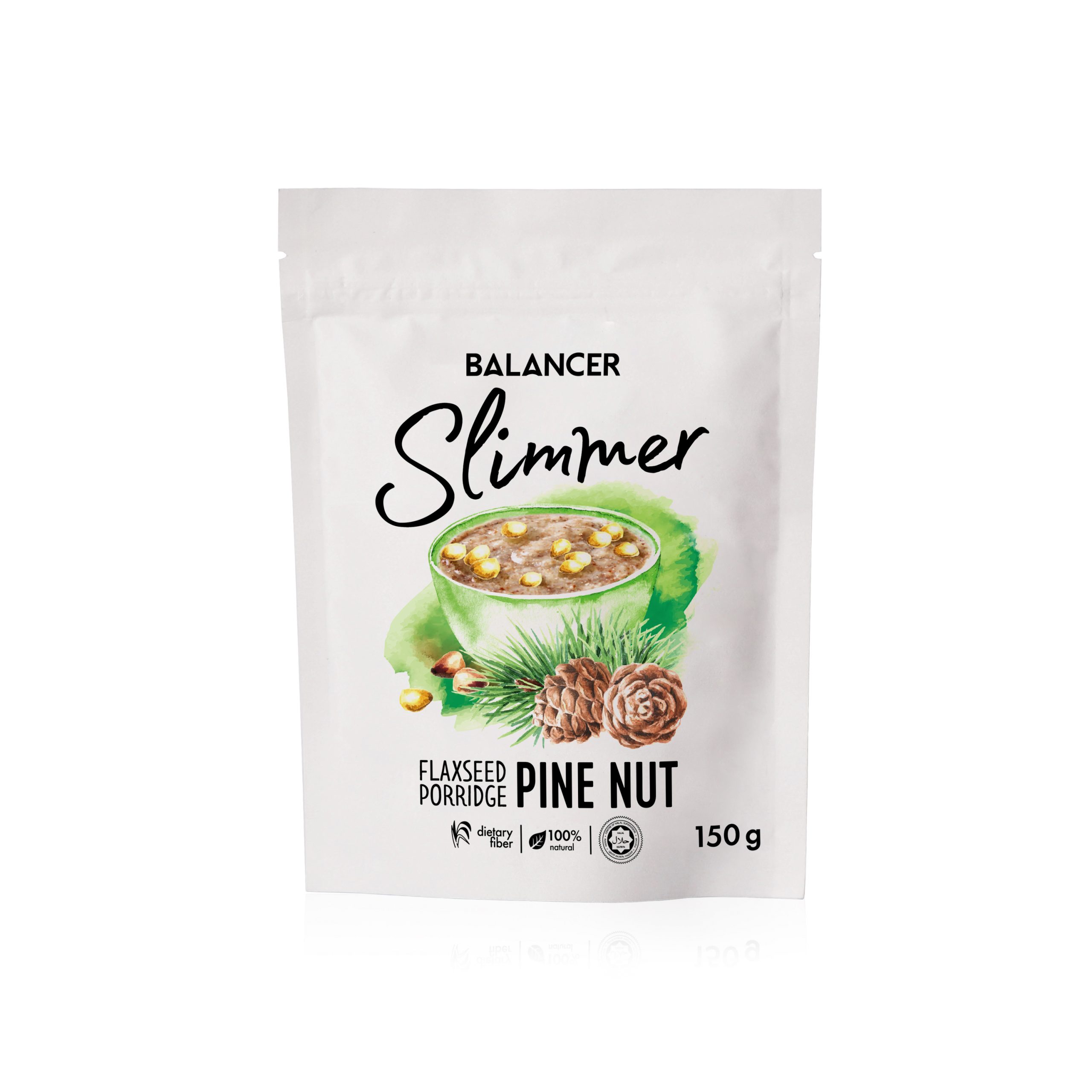Натуральная льняная каша BALANCER Slimmer с кедровыми орехами