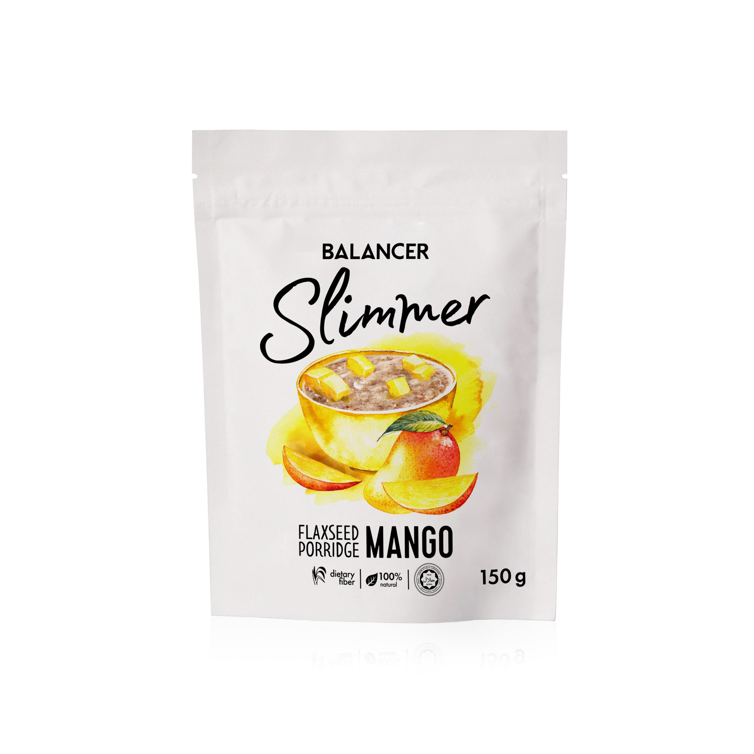 Натуральная льняная каша BALANCER Slimmer с кусочками вяленого манго