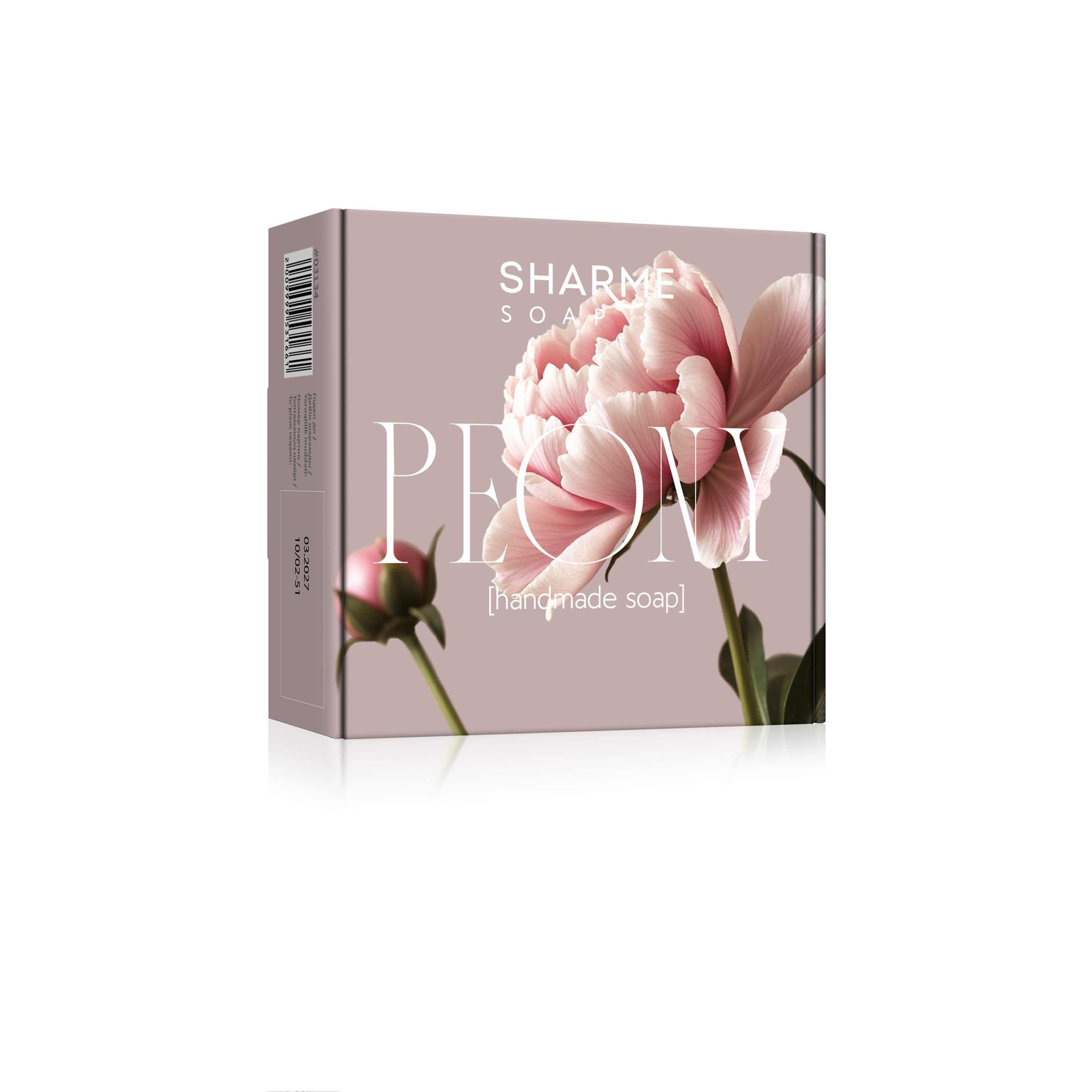 Натуральное твердое мыло ручной работы с ароматом «Пион» SHARME SOAP