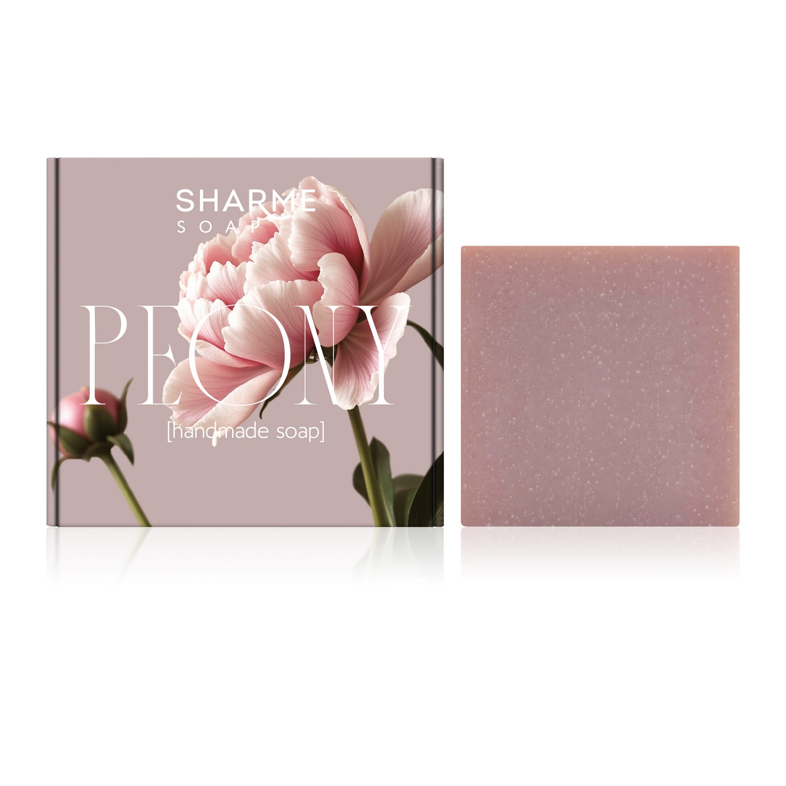 Натуральное твердое мыло ручной работы с ароматом «Пион» SHARME SOAP