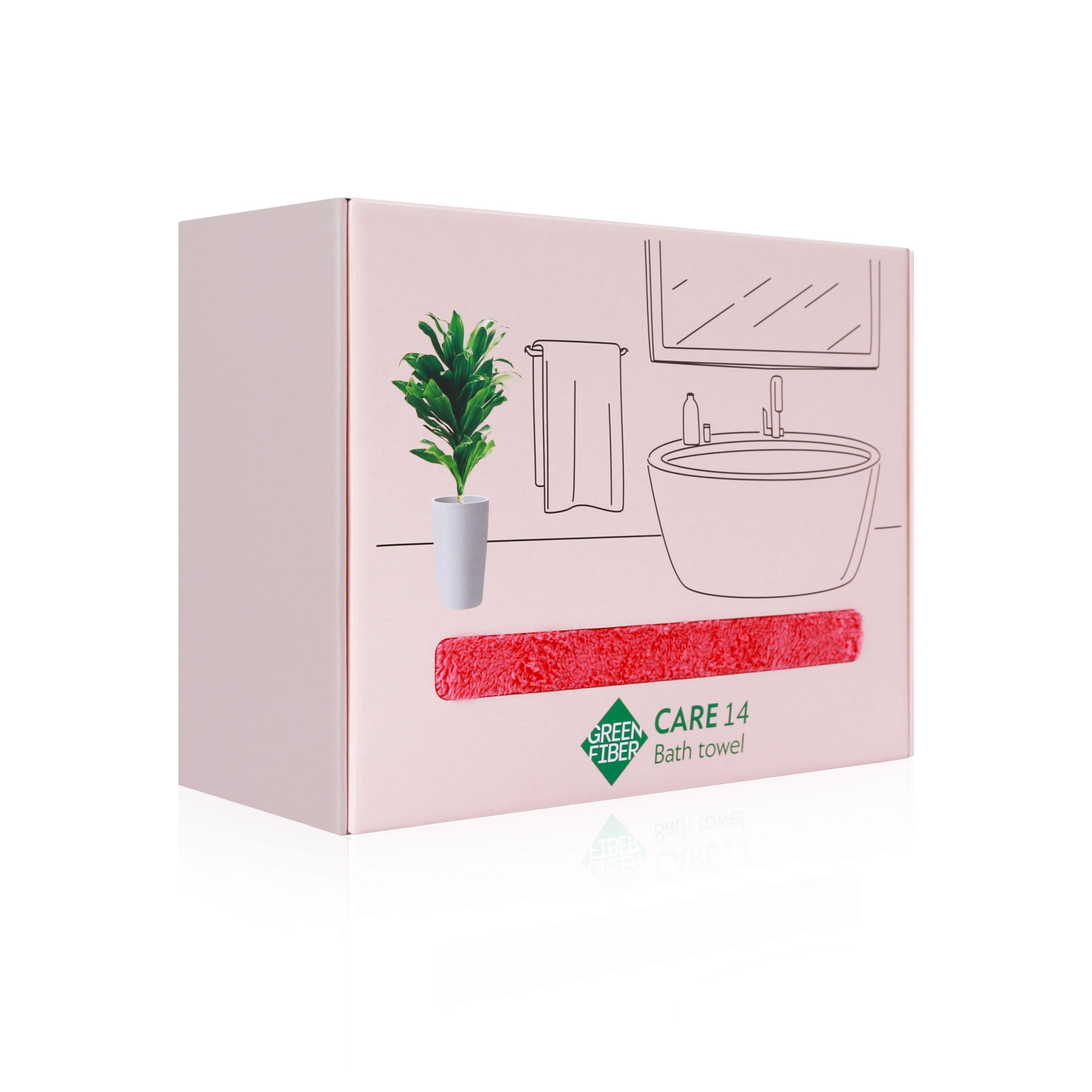 Полотенце банное Green Fiber CARE 14