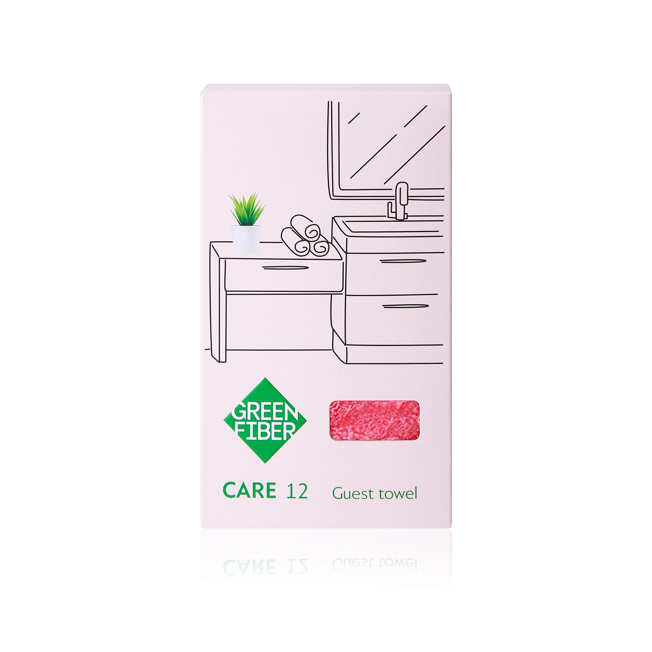 Полотенце гостевое Green Fiber CARE 12