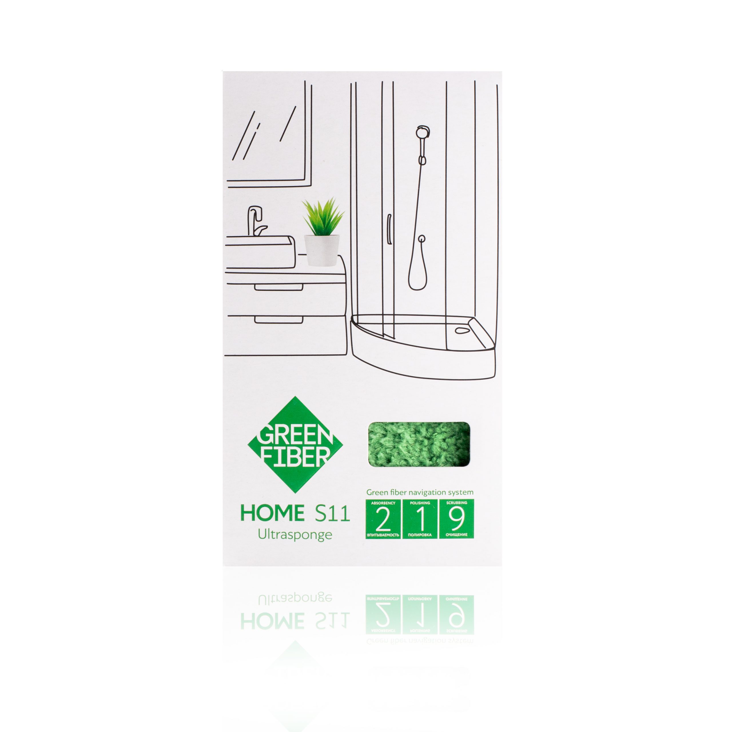 Спонж Инволвер Green Fiber HOME S11