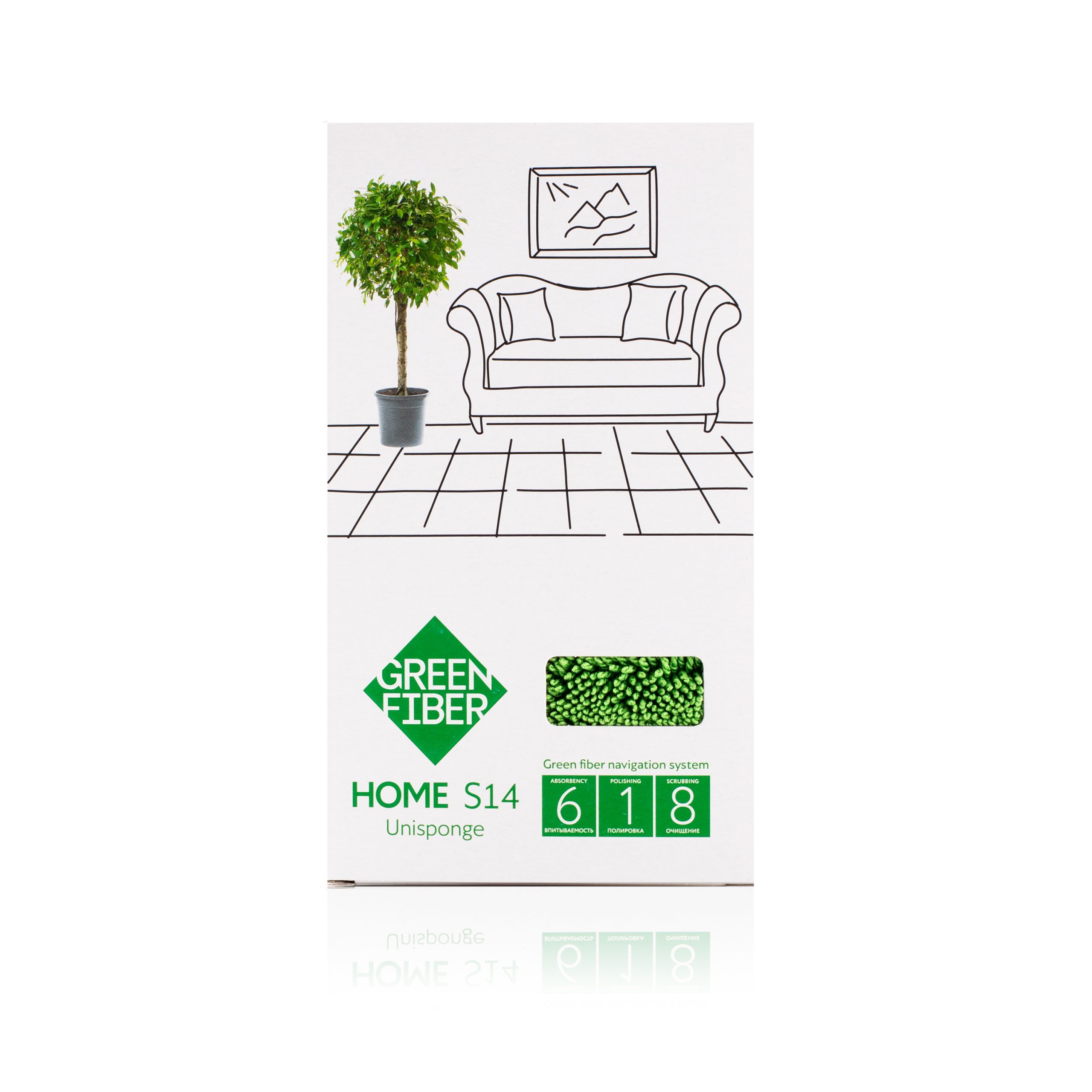 Спонж Твист Green Fiber HOME S14