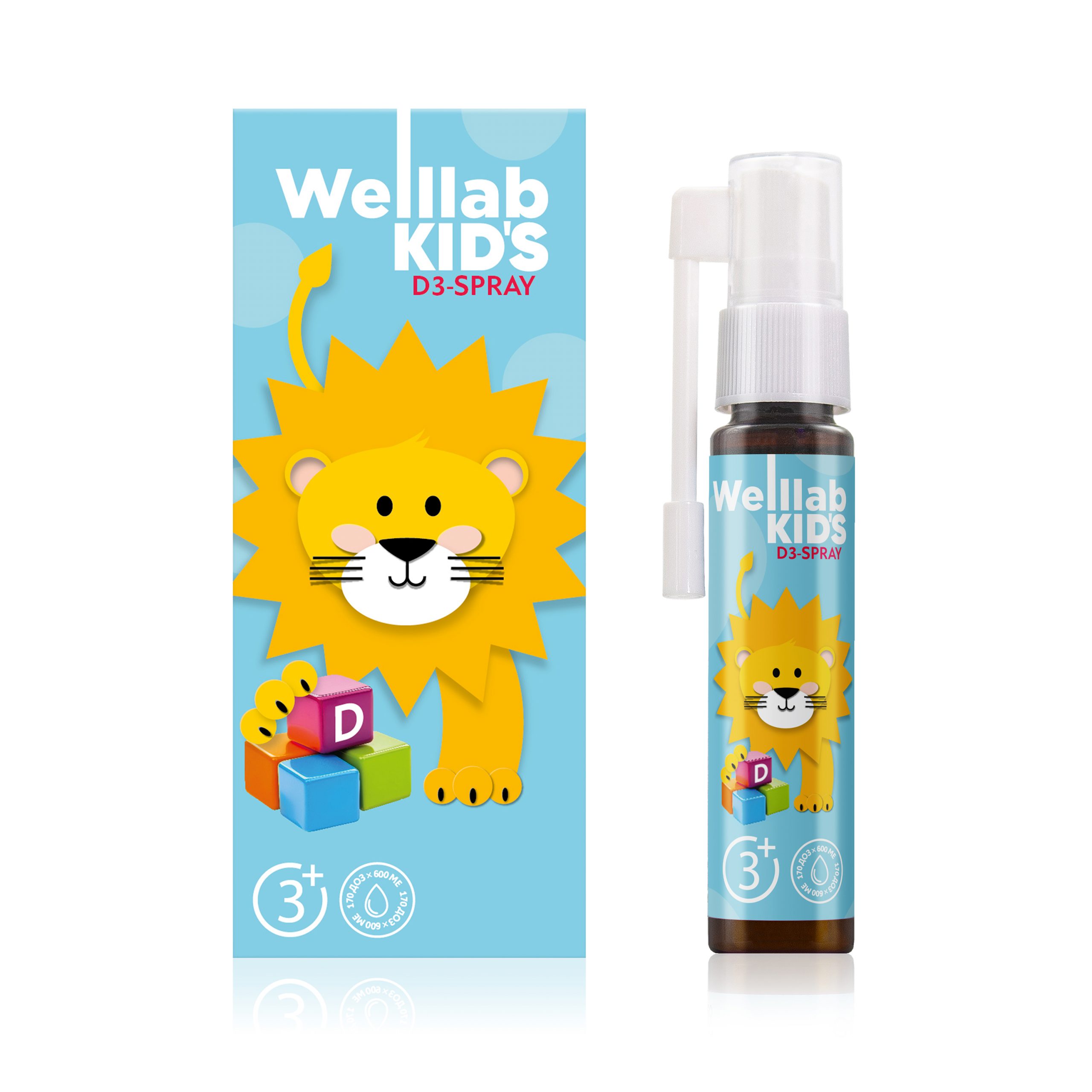 Спрей с витамином D3 WELLLAB KIDS VITAMIN D3