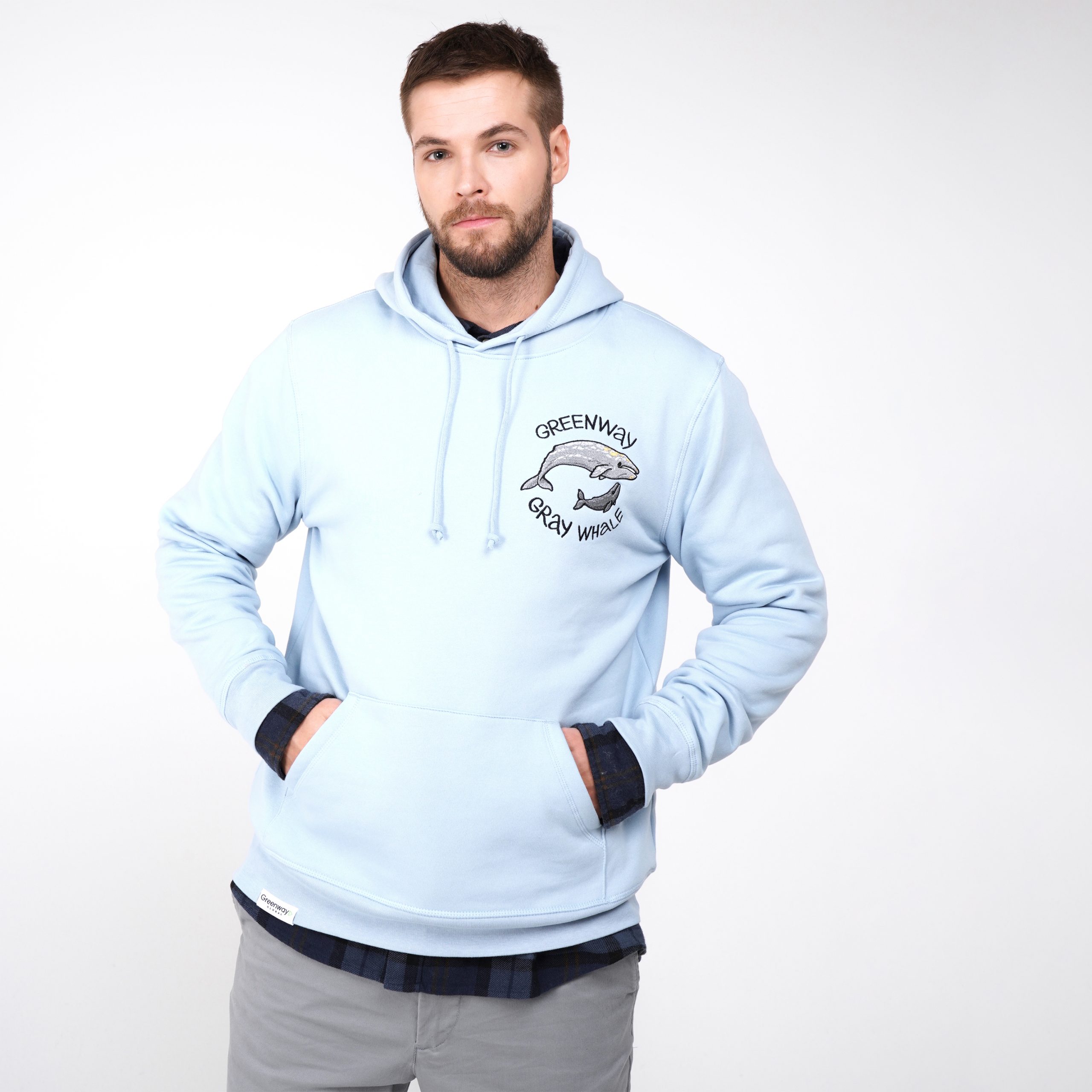 Толстовка с вышивкой «Greenway – Gray Whale» (XL)