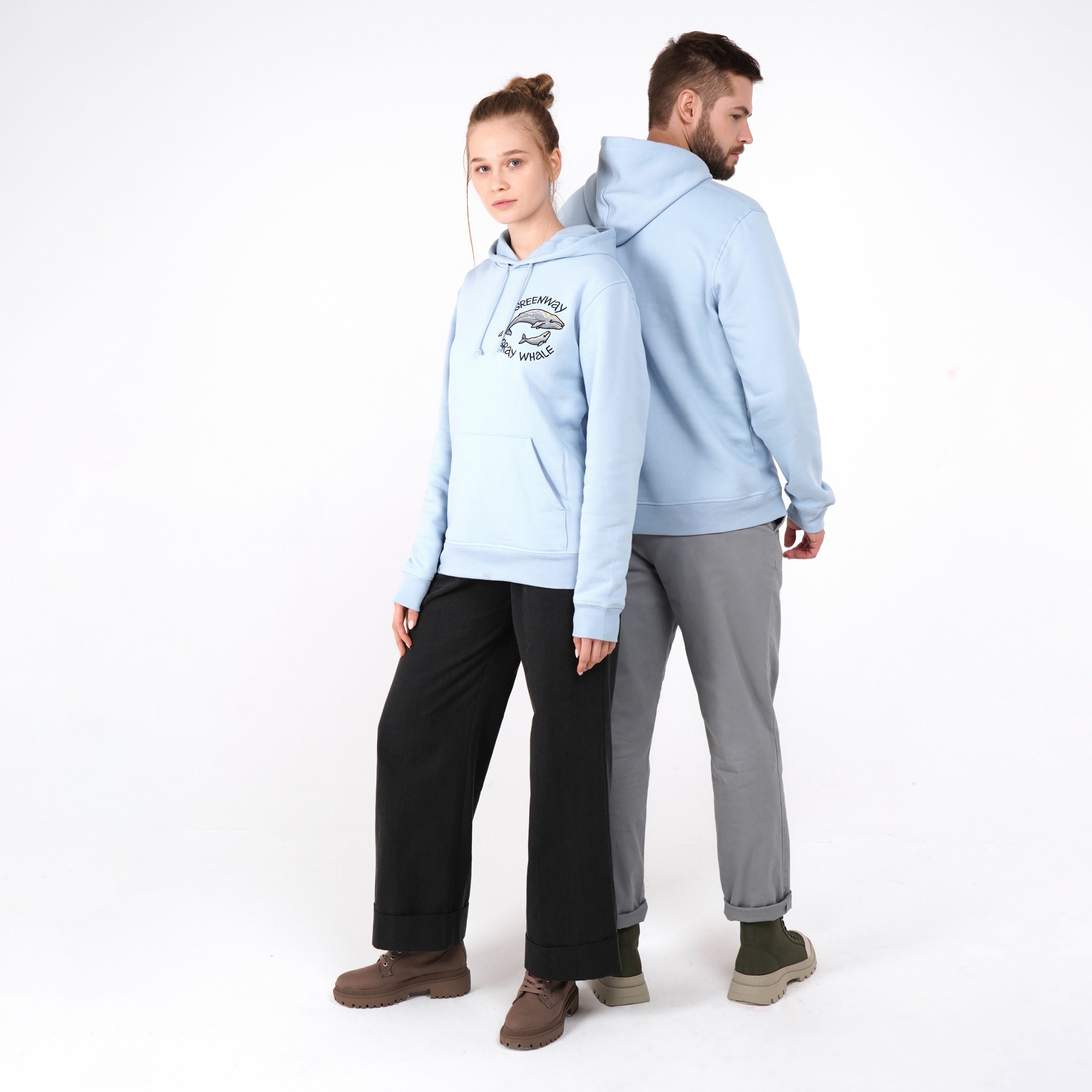 Толстовка с вышивкой «Greenway – Gray Whale» (XL)