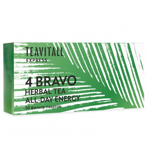 Чайный напиток для борьбы с усталостью TeaVitall Express Bravo 4